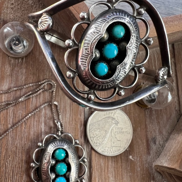 Native American Jewelry - Shadowbox Turquoise Jewelry Set